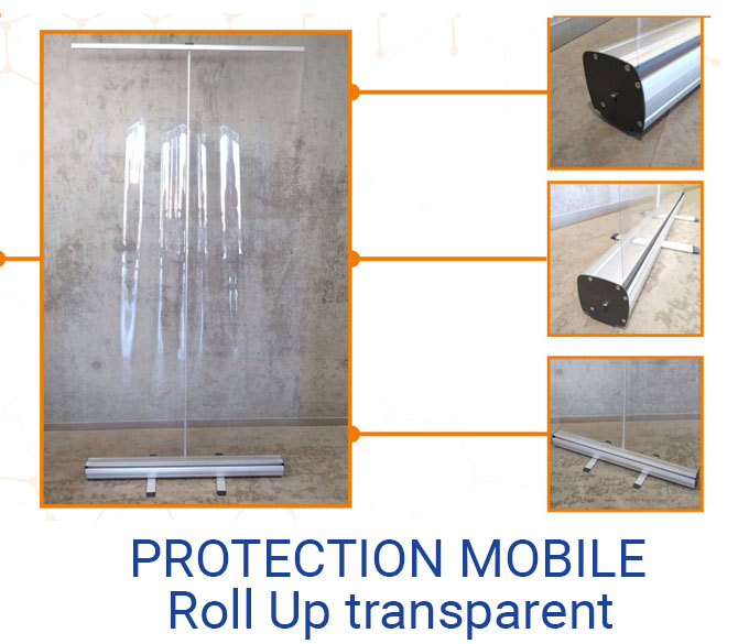 RollUp transparent facile a mettre en place
